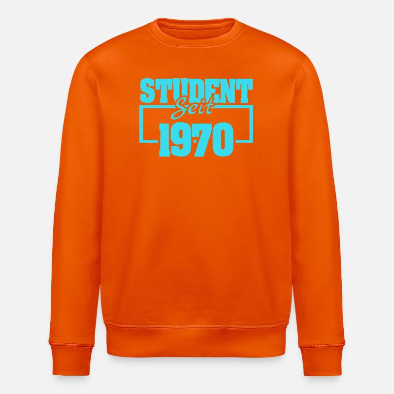 seit 1970 - Stanley/Stella Unisex Bio-Sweatshirt ROLLER - Tieforange