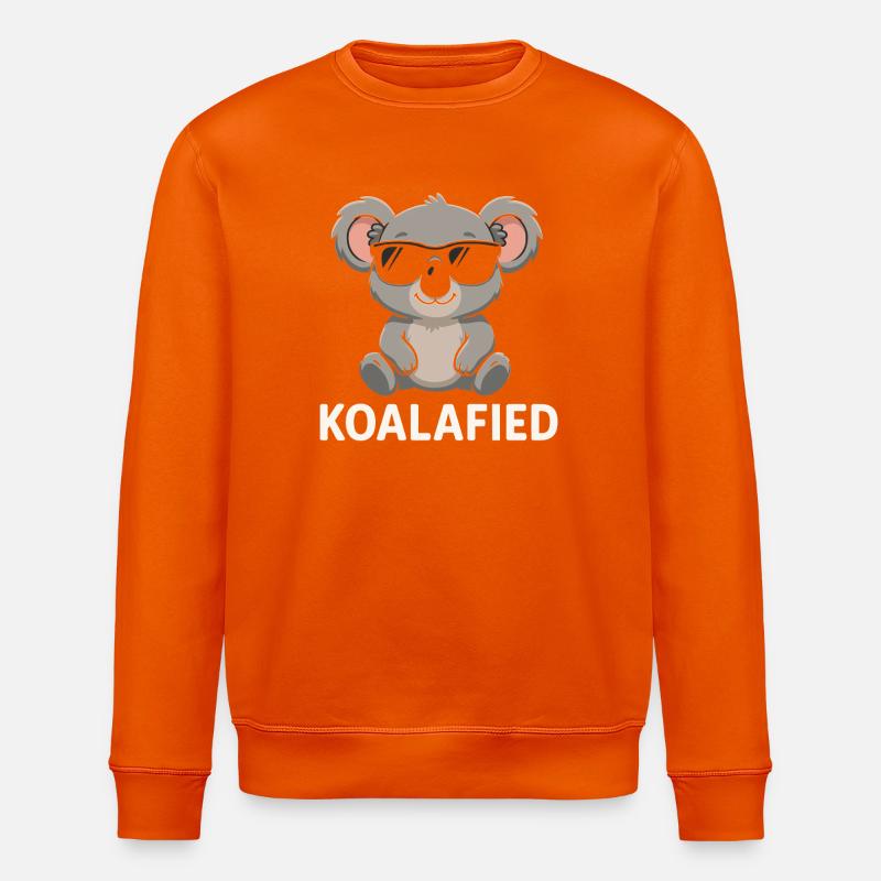 Koala avec lunettes de soleil - Sweat bio ROLLER Stanley/Stella Unisexe - orange profond