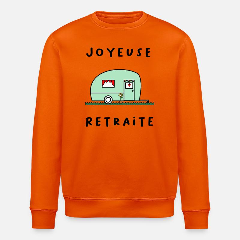 JOYEUSE RETRAITE. RETRAITE. RETRAITEE. RETRAITE - Sweat bio ROLLER Stanley/Stella Unisexe - orange profond