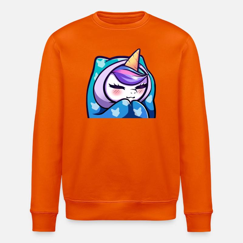 Lya Einhorn Cozy - Stanley/Stella Unisex Bio-Sweatshirt ROLLER - Tieforange