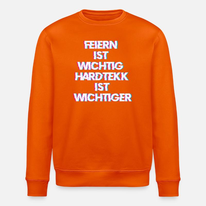 Hardtekk Tekk - Stanley/Stella Unisex Bio-Sweatshirt ROLLER - Tieforange
