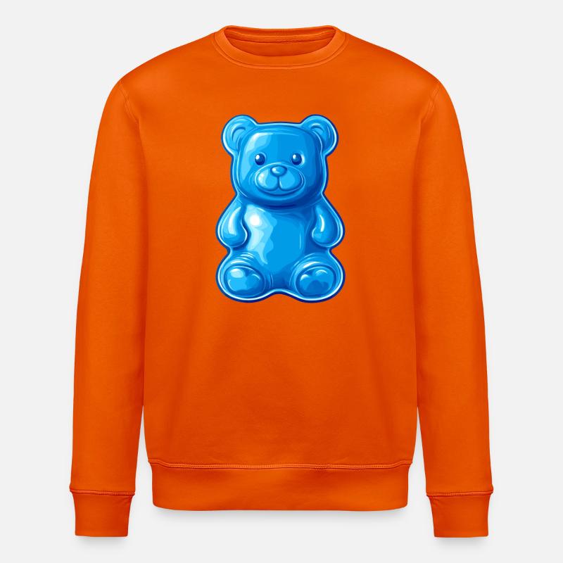 Blauer Teddybär - Stanley/Stella Unisex Bio-Sweatshirt ROLLER - Tieforange