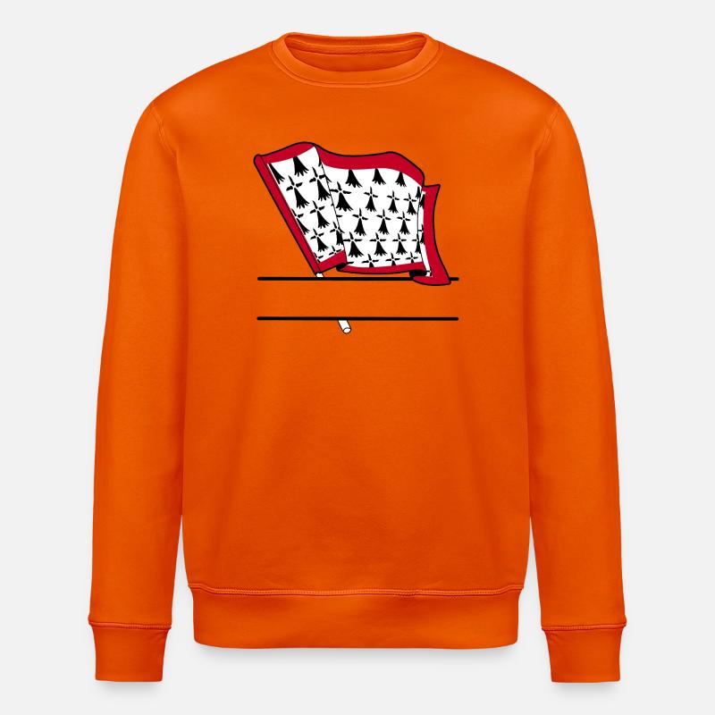 Limousin-Flaggen-Textraum - Stanley/Stella Unisex Bio-Sweatshirt ROLLER - Tieforange