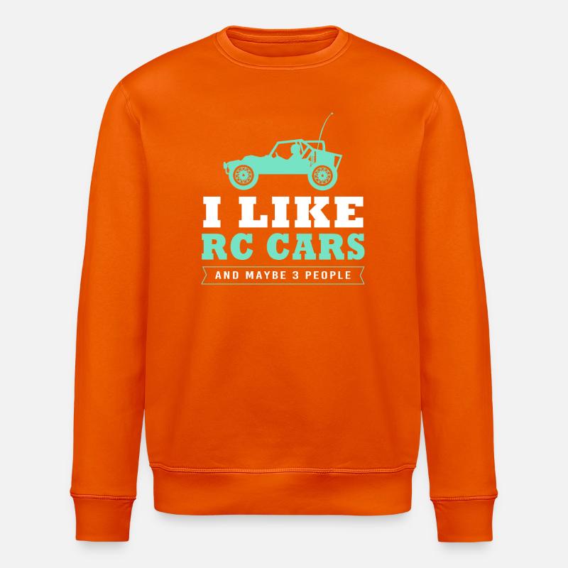 RC Car Spielzeugauto - Stanley/Stella Unisex Bio-Sweatshirt ROLLER - Tieforange