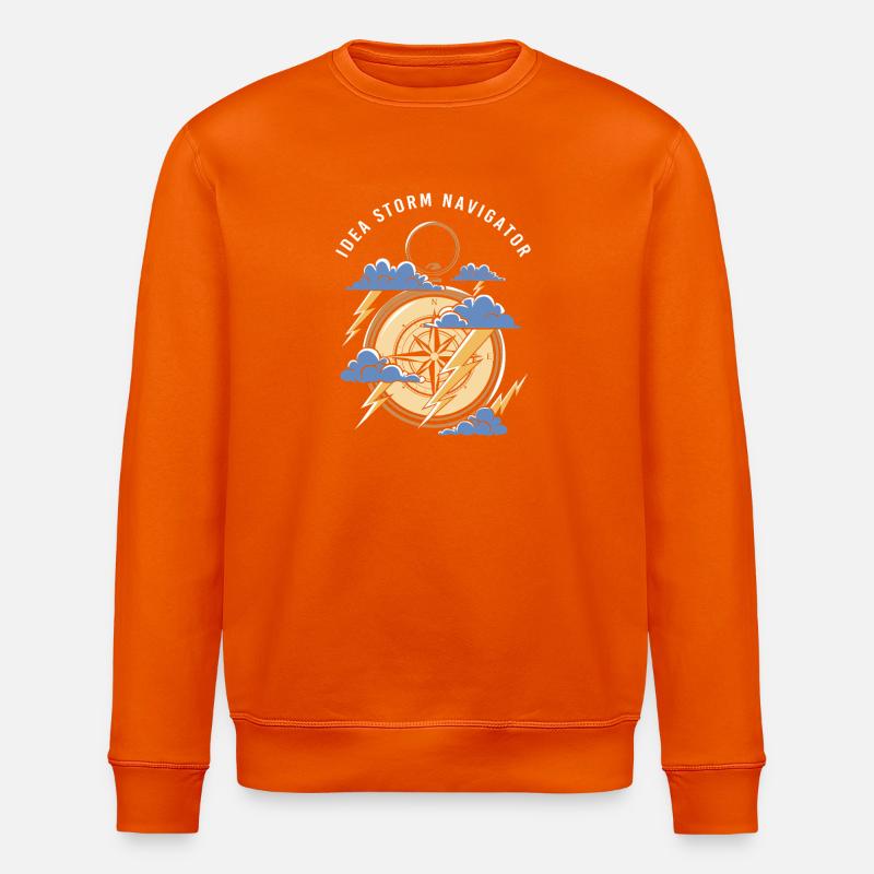 Autism Gift Autistic ADHD Asperger's - Stanley/Stella ROLLER Unisex Organic Sweatshirt - bright orange
