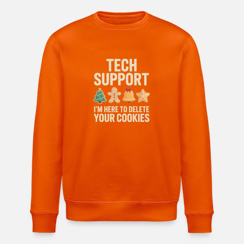 Tech Support Cookies Meme Tee - Stanley/Stella Unisex Bio-Sweatshirt ROLLER - Tieforange