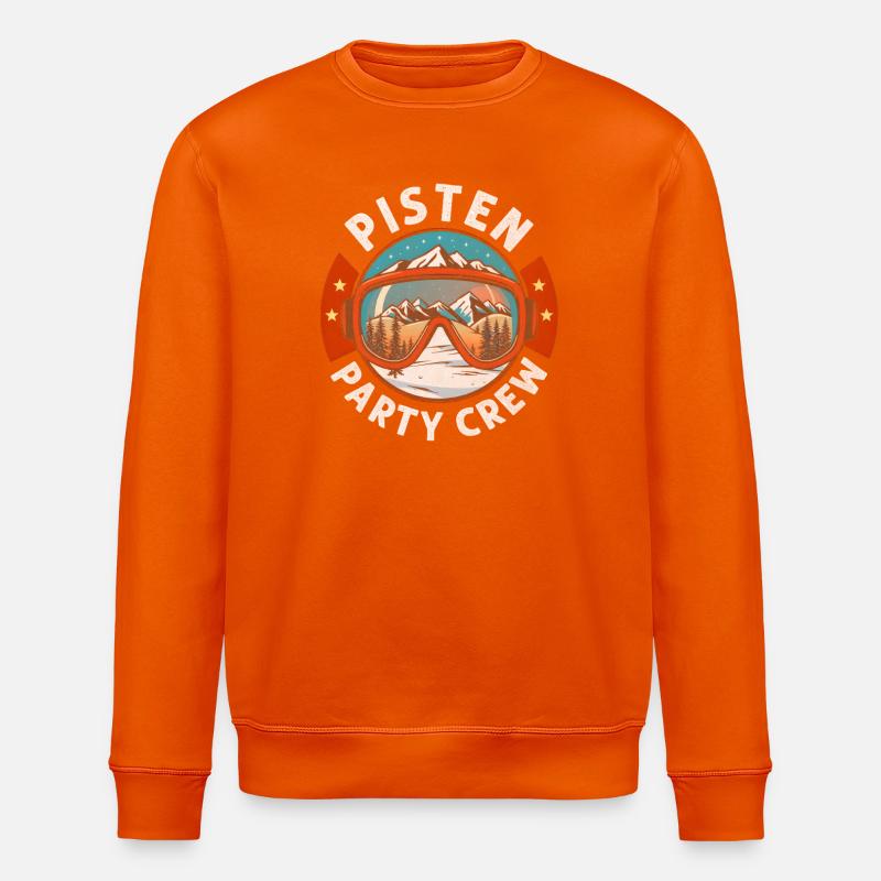 Pistes Équipe de ski Ski - Sweat bio ROLLER Stanley/Stella Unisexe - orange profond