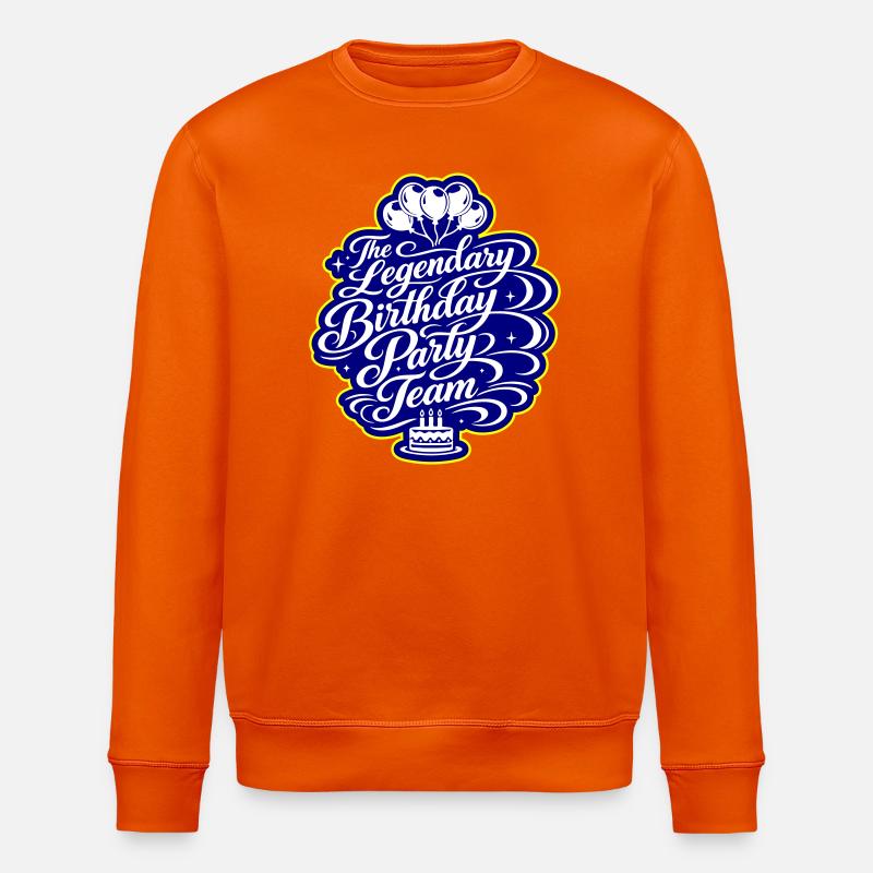Équipe d’anniversaire qui dit - Sweat bio ROLLER Stanley/Stella Unisexe - orange profond