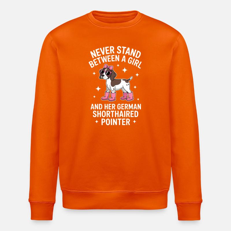 Deutsch Kurzhaar Sprüche Deutsch Kurzhaar Geschenk - Stanley/Stella Unisex Bio-Sweatshirt ROLLER - Tieforange