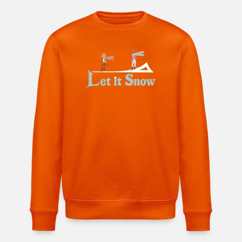 Let It Snow Winter Illustration - Stanley/Stella Unisex Bio-Sweatshirt ROLLER - Tieforange