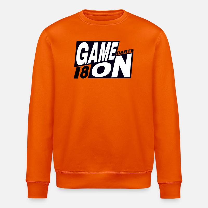 Fléchettes, fléchettes GAME_ON_180_Darts - Sweat bio ROLLER Stanley/Stella Unisexe - orange profond