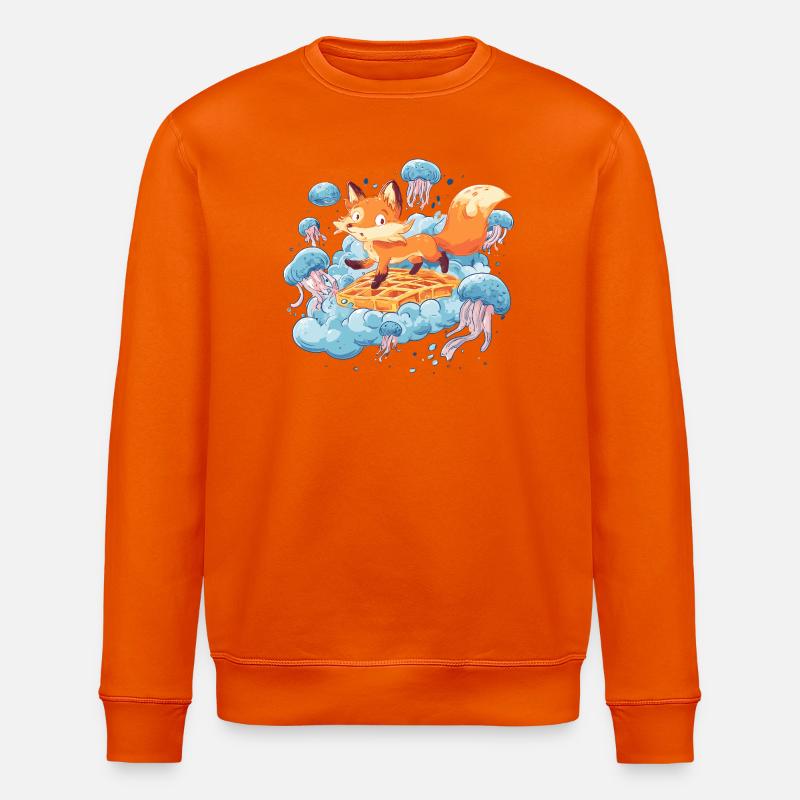 Fox on Waffle Dream - Sweat bio ROLLER Stanley/Stella Unisexe - orange profond