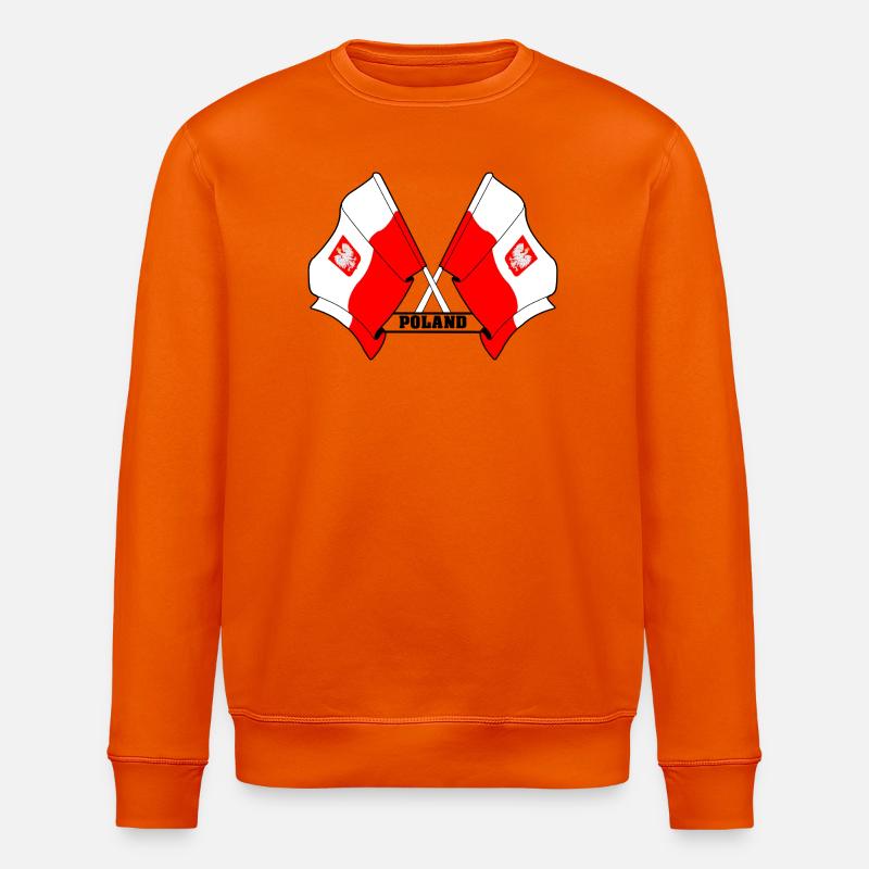 Les drapeaux de la Pologne - Sweat bio ROLLER Stanley/Stella Unisexe - orange profond