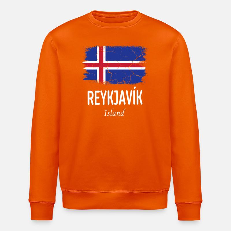 Reykjavík - Stanley/Stella Unisex Bio-Sweatshirt ROLLER - Tieforange