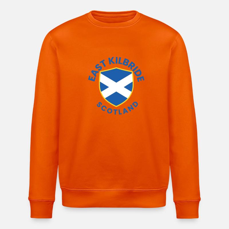 Emblème du bouclier d’East Kilbride - Sweat bio ROLLER Stanley/Stella Unisexe - orange profond