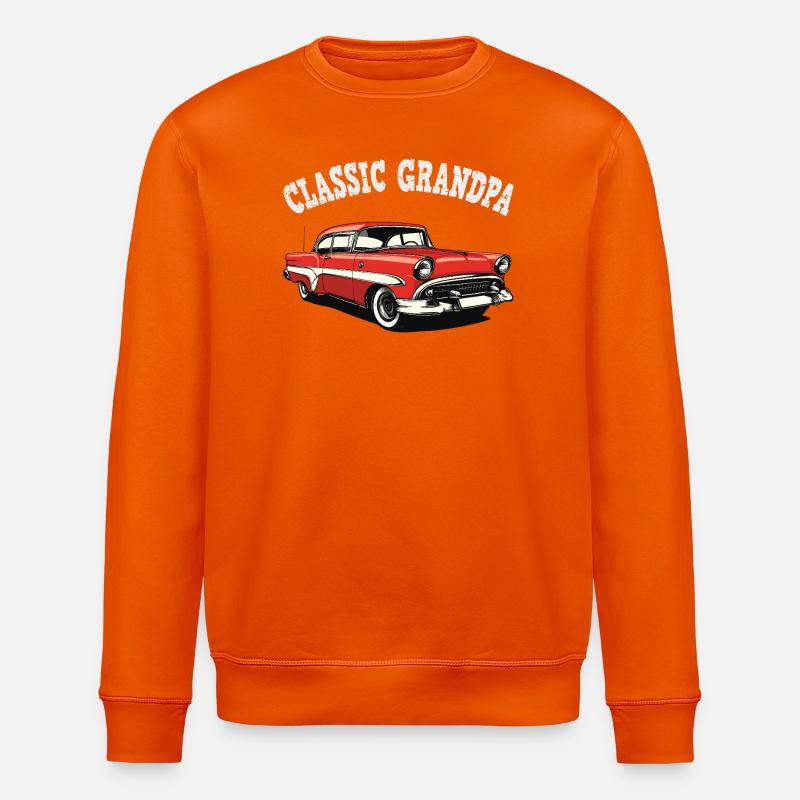 Classic Grandpa Auto Retro Artwork - Stanley/Stella Unisex Bio-Sweatshirt ROLLER - Tieforange