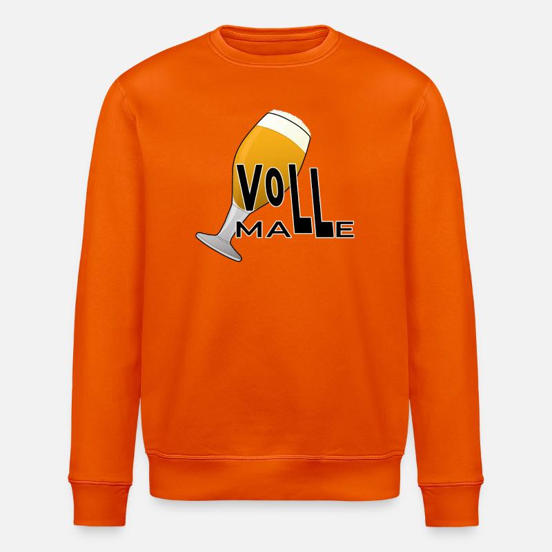 Voll Malle - Stanley/Stella Unisex Bio-Sweatshirt ROLLER - Tieforange