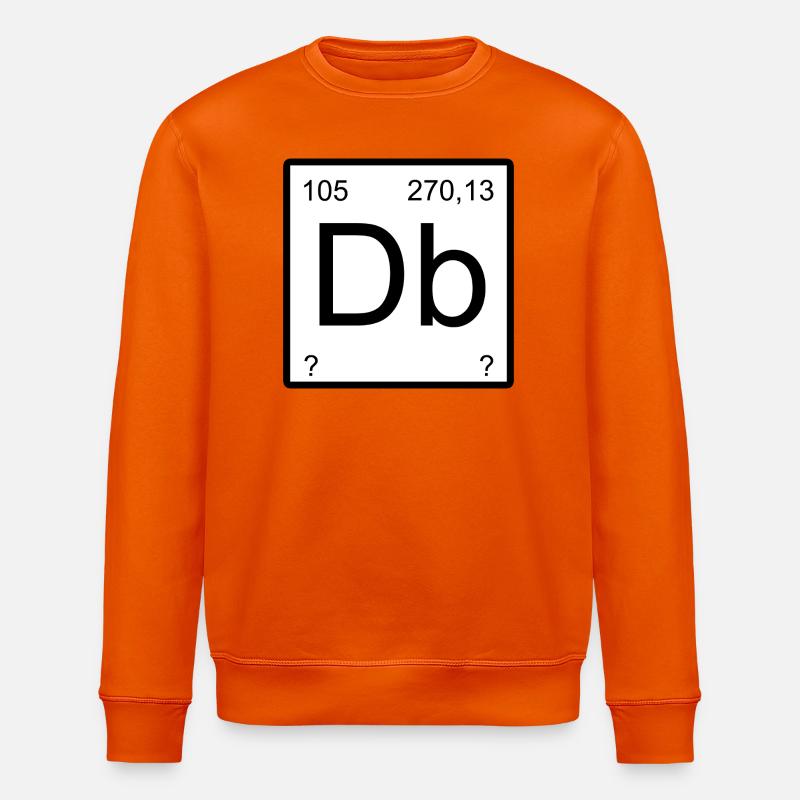 Dubnium Element Typografie - Stanley/Stella Unisex Bio-Sweatshirt ROLLER - Tieforange