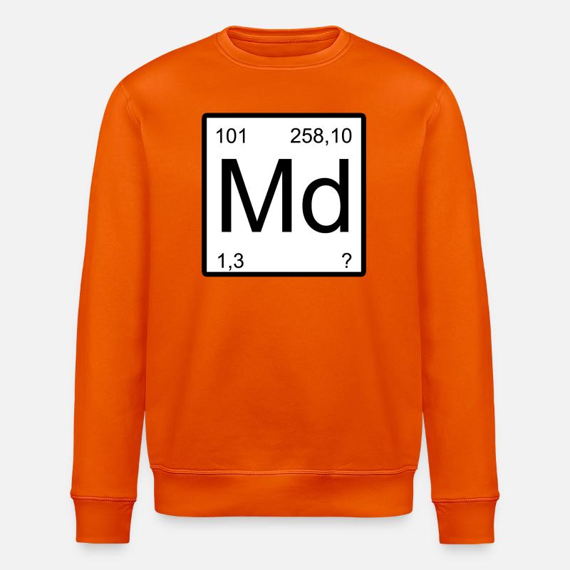 Monogramme de l’élément Md Mendelevium - Sweat bio ROLLER Stanley/Stella Unisexe - orange profond