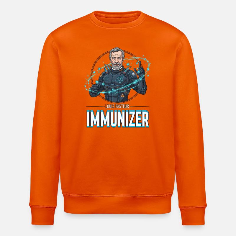 Pasteur-Immunizer-Rüstung - Stanley/Stella Unisex Bio-Sweatshirt ROLLER - Tieforange