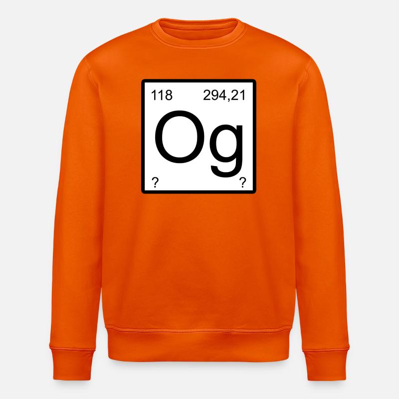 Oganesson og Element Graphic Periodic Table - Sweat bio ROLLER Stanley/Stella Unisexe - orange profond