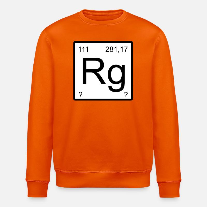 Roentgenium Minimal Design - Stanley/Stella Unisex Bio-Sweatshirt ROLLER - Tieforange