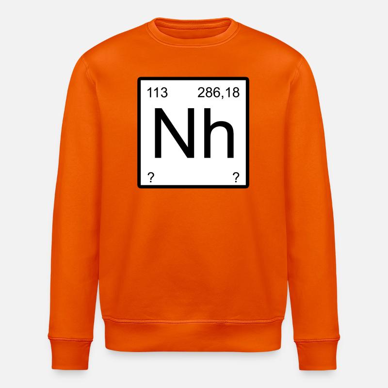 Nihonium Symbol Quadrant - Stanley/Stella Unisex Bio-Sweatshirt ROLLER - Tieforange