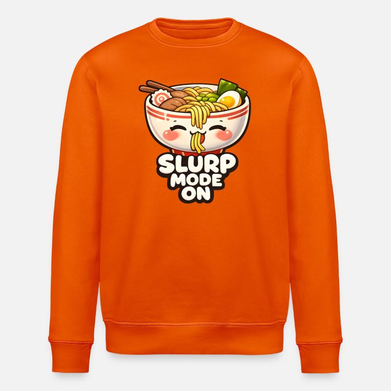 Ramen Slurp Mode On - Stanley/Stella Unisex Bio-Sweatshirt ROLLER - Tieforange