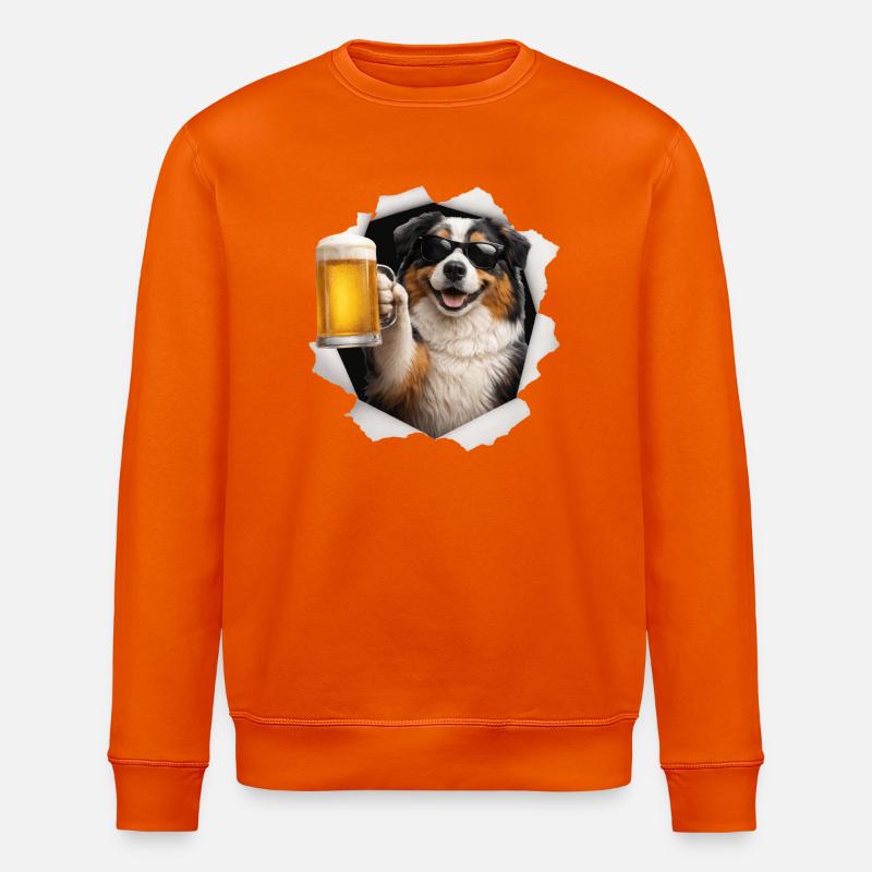 Bière Berger Australien - Sweat bio ROLLER Stanley/Stella Unisexe - orange profond