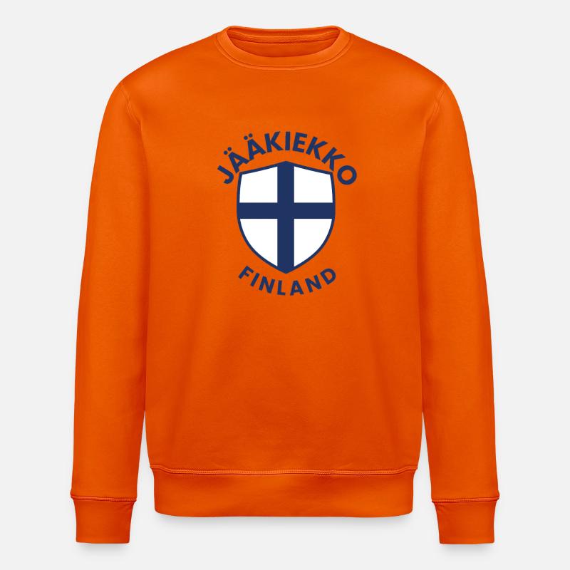 Bouclier de Finlande de Jäähockey - Sweat bio ROLLER Stanley/Stella Unisexe - orange profond