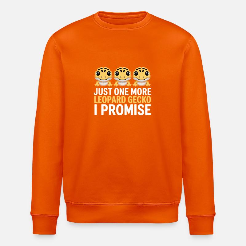 Leopardgecko-Trio, das verspreche ich - Stanley/Stella Unisex Bio-Sweatshirt ROLLER - Tieforange