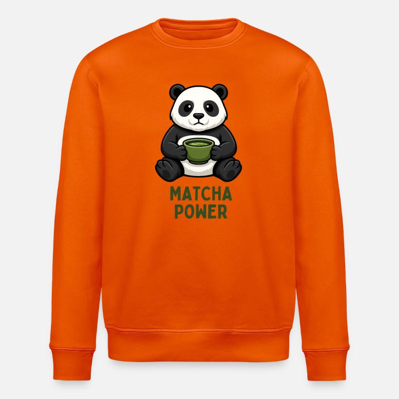 Matcha Kraft Panda - Stanley/Stella Unisex Bio-Sweatshirt ROLLER - Tieforange