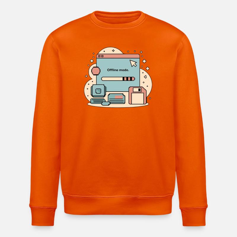 Offline Mode Retro Internet - Stanley/Stella Unisex Bio-Sweatshirt ROLLER - Tieforange