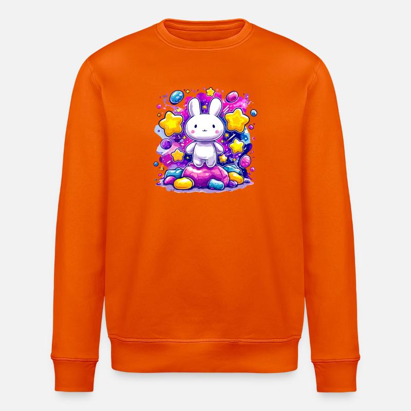 Lau Lapin dans Star Magic - Sweat bio ROLLER Stanley/Stella Unisexe - orange profond
