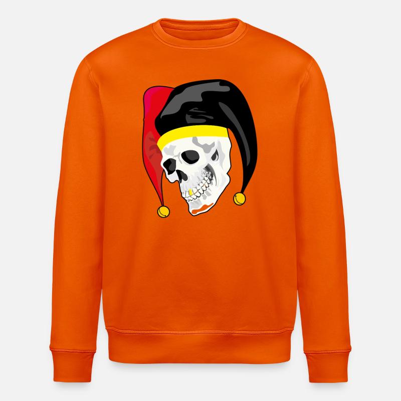 Crâne d’Arlequin : Style Rebelle et Or - Sweat bio ROLLER Stanley/Stella Unisexe - orange profond