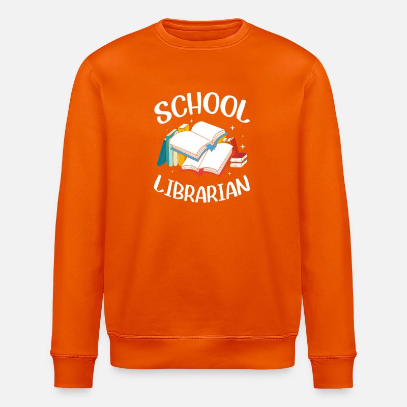 Rat de bibliothèque de lecture - Sweat bio ROLLER Stanley/Stella Unisexe - orange profond