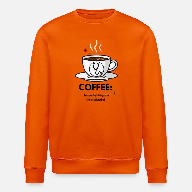 Coffee & Nursing Survival - Funny Nurse Gift - Stanley/Stella Unisex Bio-Sweatshirt ROLLER - Tieforange