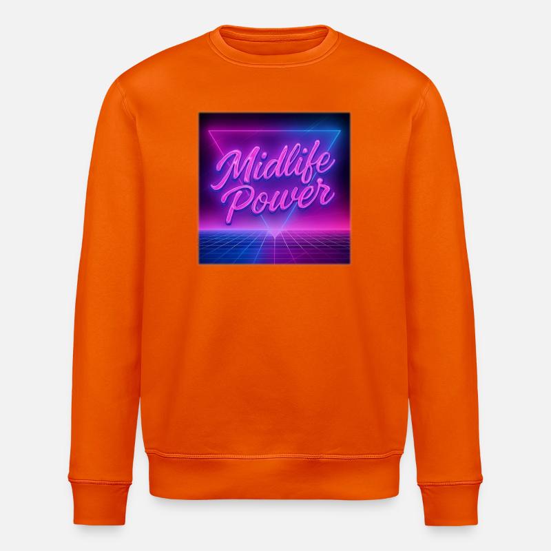 Midlife Power  - Stanley/Stella Unisex Bio-Sweatshirt ROLLER - Tieforange