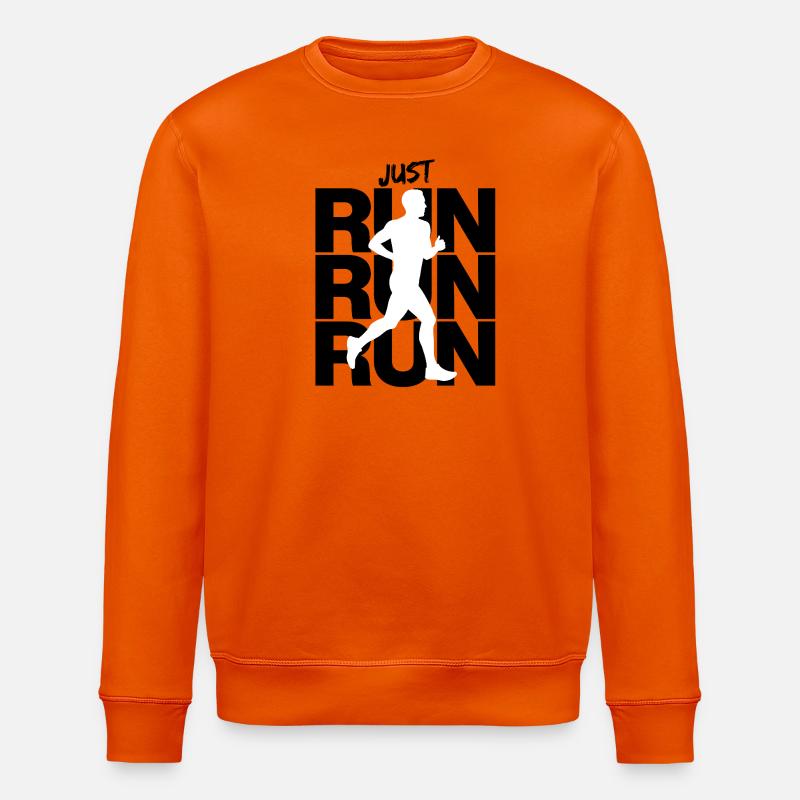 JUSTE COURIR COURIR, COURIR, INTENTION, AJUSTER - Sweat bio ROLLER Stanley/Stella Unisexe - orange profond