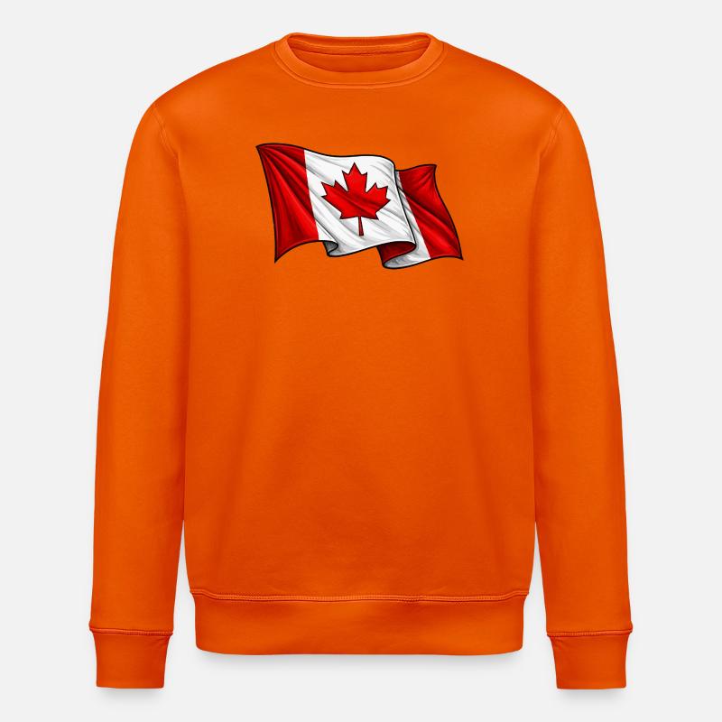 Canada Drapeau canadien - Sweat bio ROLLER Stanley/Stella Unisexe - orange profond