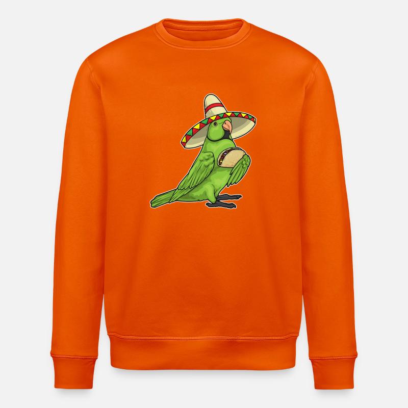 Papagei Taco - Stanley/Stella Unisex Bio-Sweatshirt ROLLER - Tieforange
