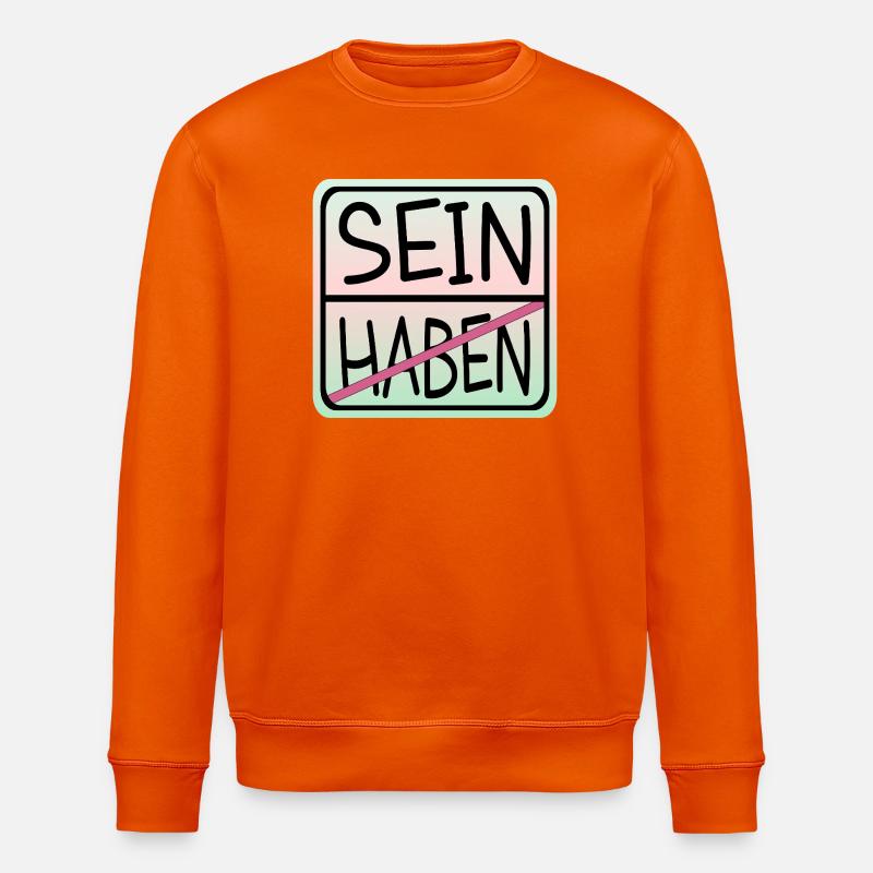 LA PLEINE CONSCIENCE EST - Sweat bio ROLLER Stanley/Stella Unisexe - orange profond
