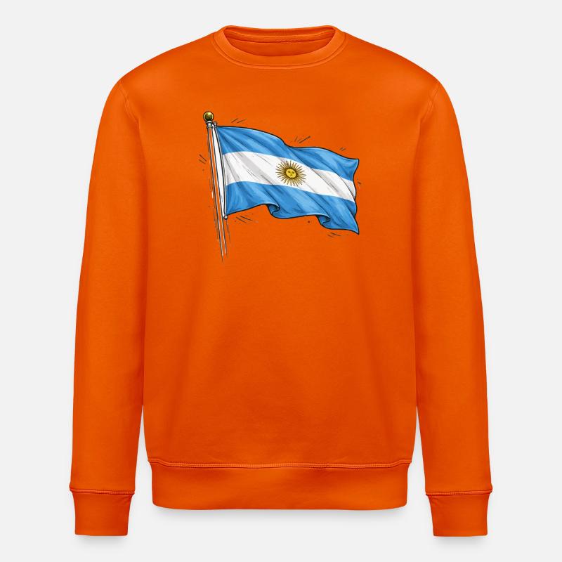 Drapeau de l’Argentine - Sweat bio ROLLER Stanley/Stella Unisexe - orange profond