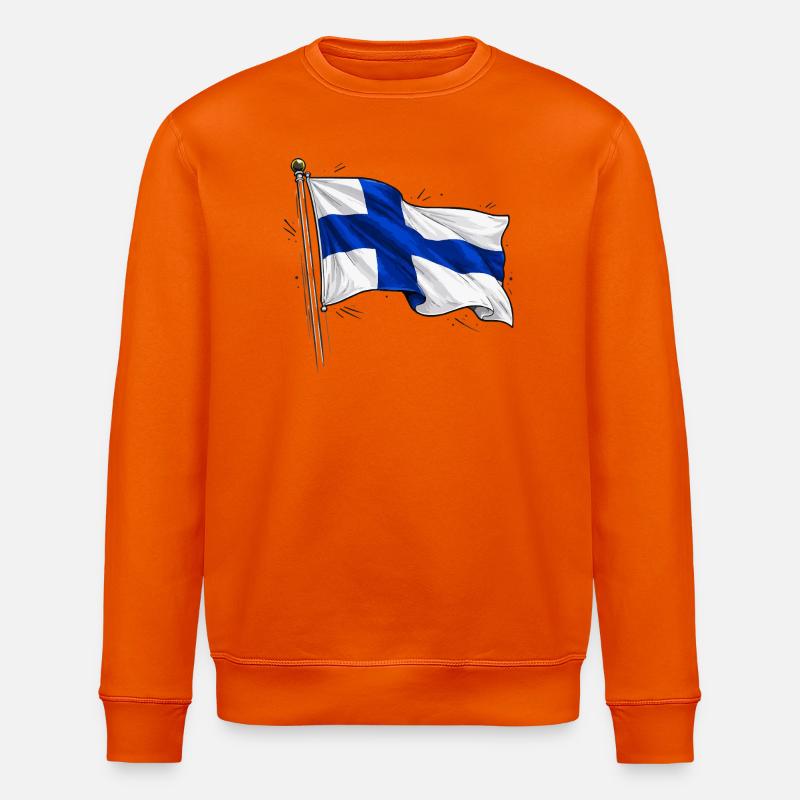 Drapeau de la Finlande - Sweat bio ROLLER Stanley/Stella Unisexe - orange profond