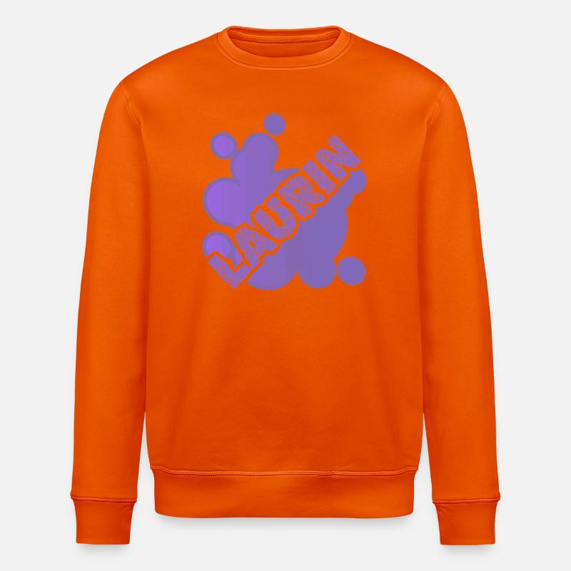 Laurin as a given name - Stanley/Stella ROLLER Unisex Organic Sweatshirt - bright orange