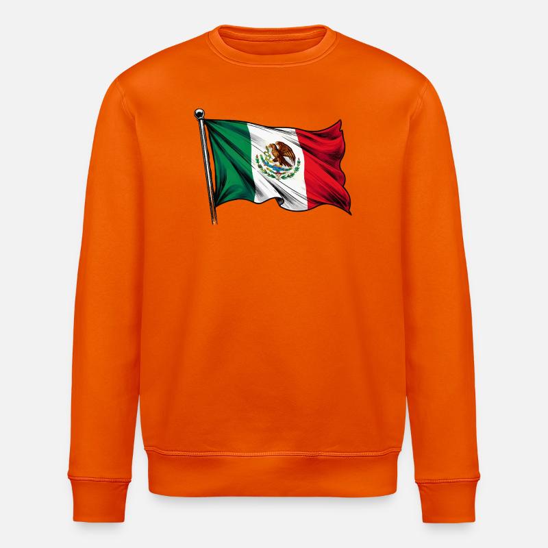 Drapeau du Mexique - Sweat bio ROLLER Stanley/Stella Unisexe - orange profond