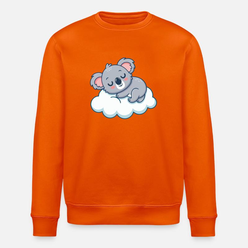 Traumhafter Koala auf der Wolke - Stanley/Stella Unisex Bio-Sweatshirt ROLLER - Tieforange