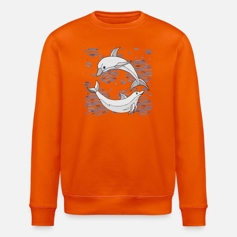 Dauphins - Sweat bio ROLLER Stanley/Stella Unisexe - orange profond