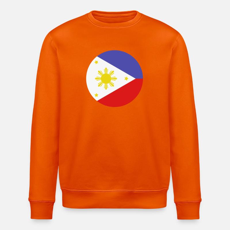 Drapeau rond philippin - Sweat bio ROLLER Stanley/Stella Unisexe - orange profond