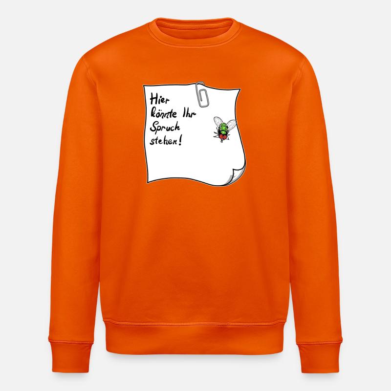 Notes – This could be your saying - Stanley/Stella ROLLER Unisex Organic Sweatshirt - bright orange